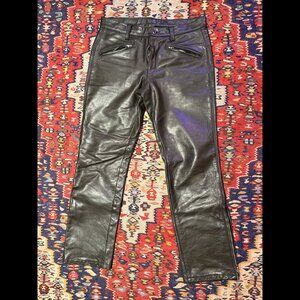 Schott NYC Leather Moto Pants – Black – Like New – Premium Cowhide